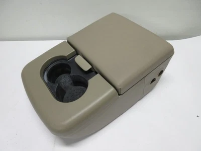 CUERO 98-03 FORD F-150 ASIENTO DE BANCO DOBLE PORTAVASOS CONSOLA CENTRAL REPOSABRAZOS BRONCEADO Foto 1 de 4