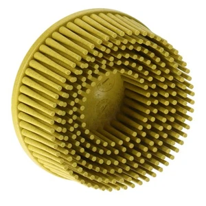 ˇYellow 2 Inch Bristle Disc Grit Abrasive Bristle Shank Attachment Disc For - Picture 1 of 22