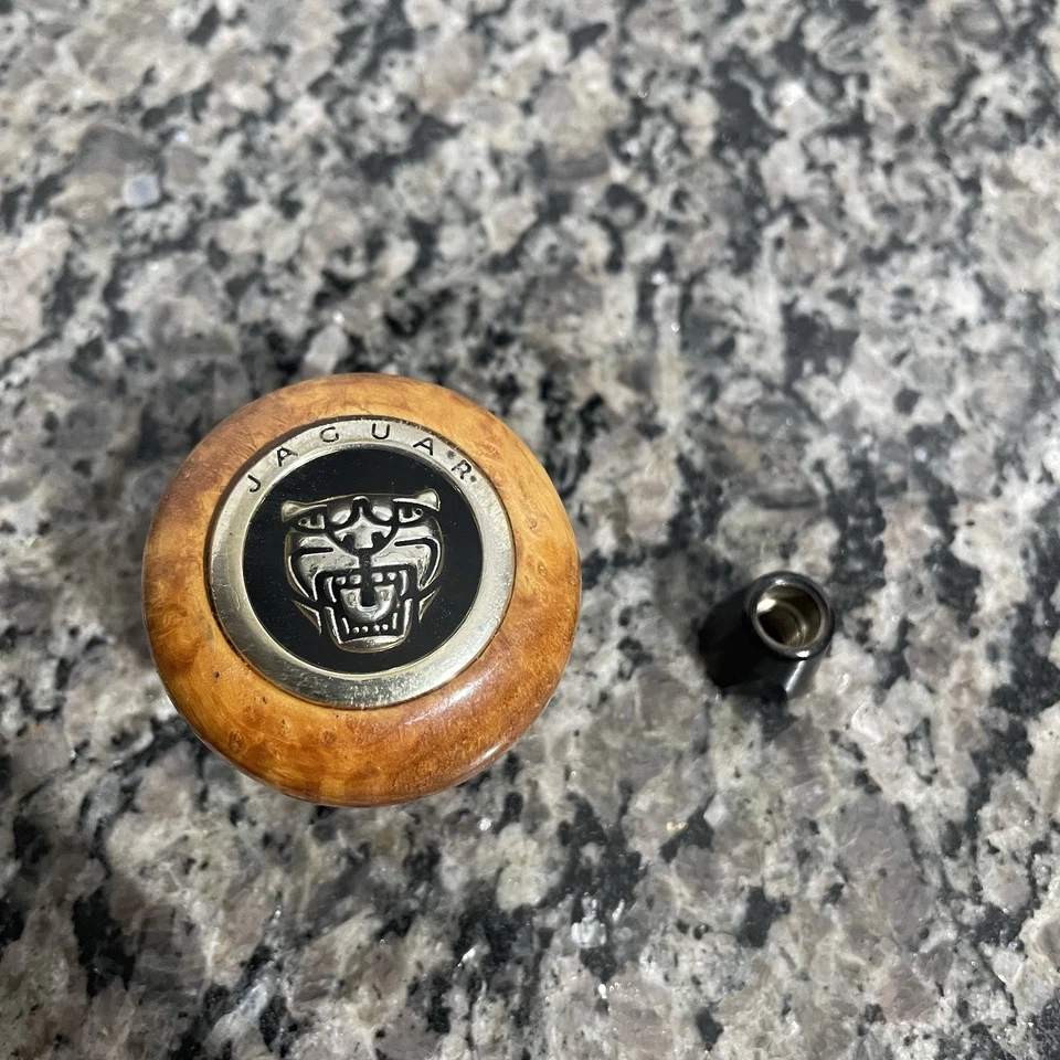 1995-2003 OEM Jaguar V8 XJR XJ8 XK8 S-Type R perilla de cambio de madera con tuerca de extensión Foto 1 de 3