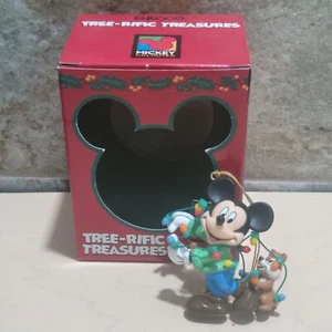 Enesco Treerific Treasures Mickey Mouse Christmas Lights Ornament - Picture 1 of 9