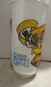 McDonalds The Great Muppet Caper 1981! Kermit Fozzie Bär Trinkglas Vintage - Bild 1 von 5