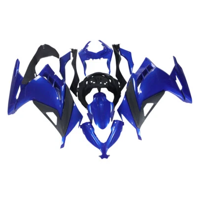 ABS Fairing Kit For EX300R Ninja 300 Kawasaki 2013 - 2017 15 Body Kit Blue Black - Image 1 of 4