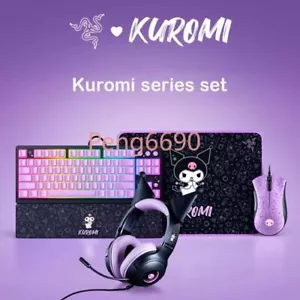 Razer x Sanrio Kuromi Gaming Mouse and Mechanical Keyboard & Headset Bundle - Picture 1 of 5