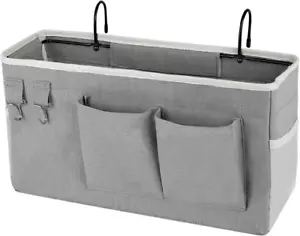 Bedside Storage Caddy/Bedside Hanging Storage Bag for Headboards Bunk Beds Dorm - Picture 1 of 12