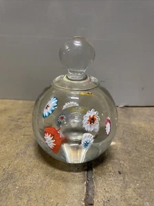 MCM Kunstglas ~ FRATELLI TOSO ~ Murano Briefbeschwerer CANES Millifiori kristallklar - Bild 1 von 3