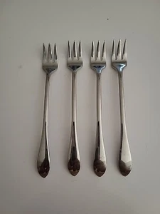 4 Seafood Small Forks Mothers-New Gorham Stainless - Picture 1 of 4