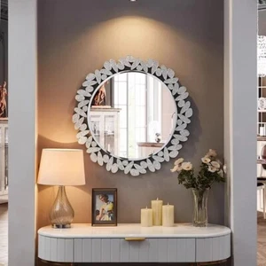 Round Frame Beveled Glass Modern Decoration Wall Mirror (GSM014) - Picture 1 of 7