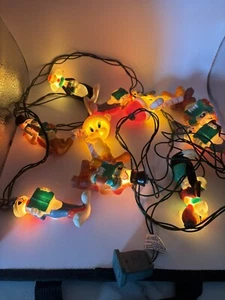 Warner Bros Looney Tunes Christmas Lights String Set of 10 Lights 6ft Lighted - Picture 1 of 3