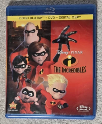 PIXAR ANIMATION STUDIOS - НЕВЕРОЯТНЫЕ - BLU - RAY И DVD КОМБО - DISNEY -2004 - Изображение 1 из 4