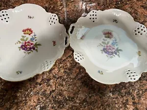 Rosenthal Classic Rose Collection Large Pierced Bowl Set Of 2 - Picture 1 of 12