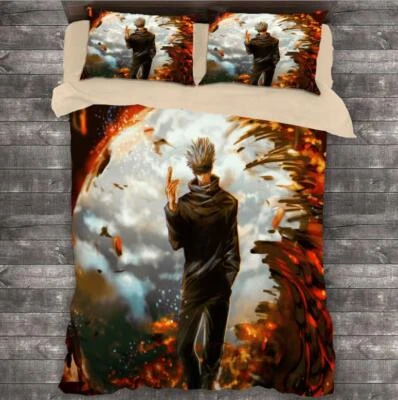 Jujutsu Kaisen 3tlg.4tlg Bettwäsche Bettwäschegarnitur Deckenbezug Bedding Set  - Bild 1 von 4