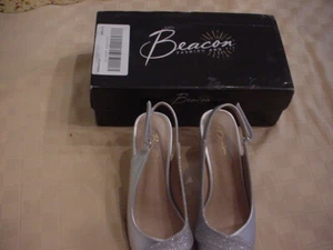 BEACON FASHION GLAMOUR, sparkle woman's shoes, 7.5 medium, NEAR MINT shape - Picture 1 of 4