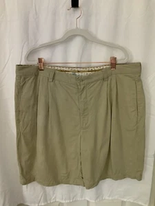Tommy Bahama Men's 100% silk tan beach casual style shorts size 38 - Picture 1 of 7