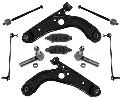 Braços de controle inferiores dianteiros articulação esférica hastes de amarração para Fiat 500 2012 2014 2015 2017 - Imagem 1 de 4