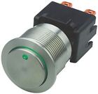 Double Pole Single Throw (DPST) Latching Push Button Switch, IP64 (Front); IP00 