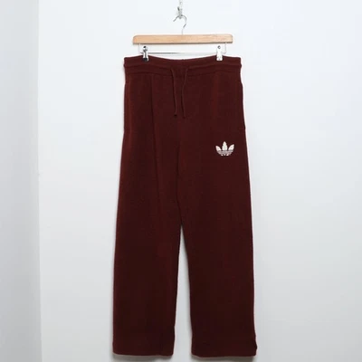 ADIDAS Trefoil Knit Joggers Women's Burgundy SIZE M - Image 1 of 4