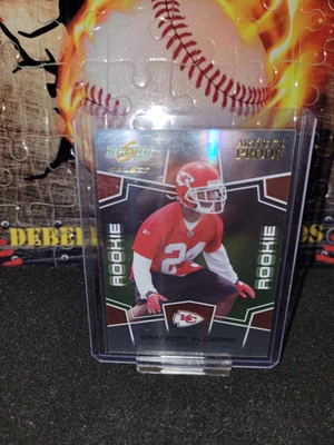 2008 Score Select Rookie Artist Proof #19/32 Brandon Flowers 358 RC Chiefs  - Image 1 of 4