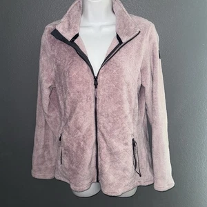 Killtec Women’s Pink Long Sleeve Winter Spring Fleece Fur Warm Jacket Small 4 - Picture 1 of 7