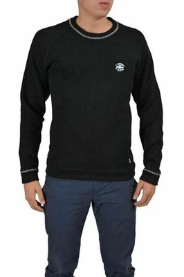 Just Cavalli Men's Black Graphic Crewneck Long Sleeve Sweatshirt US L IT 52 - Image 1 of 4