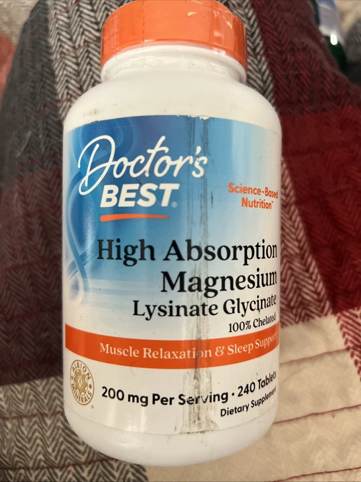 Doctor's Best Magnesio Alta Absorción 100% Quelado 200 mg 240 Tabs 12/2027 Foto 1 de 1