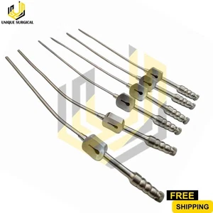 Neu Teardrop Fukushima Saugrohre 6,8,10,12,13 Fr x 8 Zoll Instrumente - Bild 1 von 3