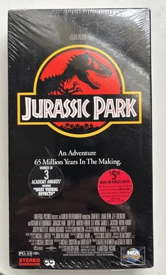Jurassic Park VHS 1993 New Factory Sealed MCA Universal Studio Watermarks - Image 1 of 2
