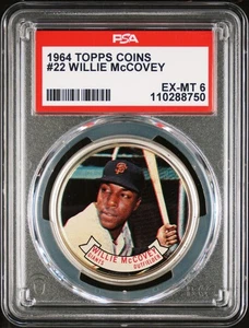 1964 Topps Baseball Coin 22 WILLIE McCOVEY San Francisco Giants PSA 6 EX-MT - Picture 1 of 2
