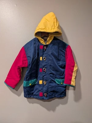 Gymboree Vintage Color Block Quilted Jacket Size 6-7years Unisex - Image 1 of 4