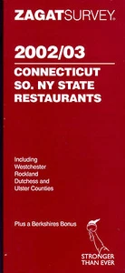 Zagatsurvey 2002/2003 Connecticut So. Ny State Restaurants (2002, Paperback) NEW - Picture 1 of 1
