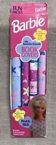 Barbie Peel & Stick My Favorite Friends Book Covers Fun Pack 4 Rolls Vtg 1999 - Imagen 1 de 6