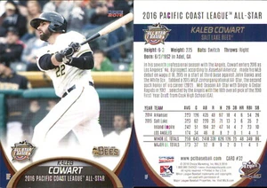Kaleb Cowart 2016 Choice Pacific Coast League All-Stars #32 RC FREE SHIP - Picture 1 of 1