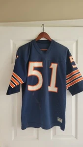 Vintage 1970 Chicago Bears Dick Butkus Football Jersey Sand Knit #51 Sz Medium - Picture 1 of 10
