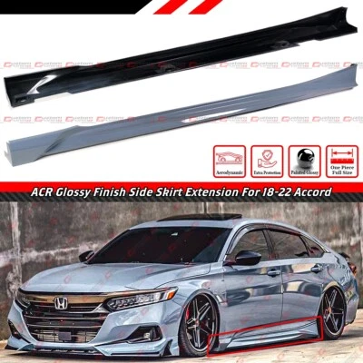 Extensiones de faldón lateral para Honda Accord ACR 18-22 gris sónico perla directa Foto 1 de 4