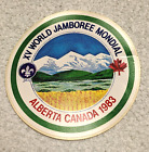 XV Alberta Canada Autocollant événement 1983 Jamboree mondial The Spirit Lives On Boy Scout
