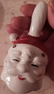 Vintage Porzellan Weihnachtsmann Glocke, Inarco - Bild 1 von 7