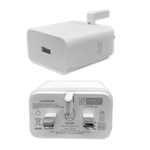 Oryginalna ładowarka OPPO SUPERVOOC 80W szybka szybka szybka ładowarka sieciowa Wielka Brytania adapter wtyczka - Zdjęcie 1 z 1