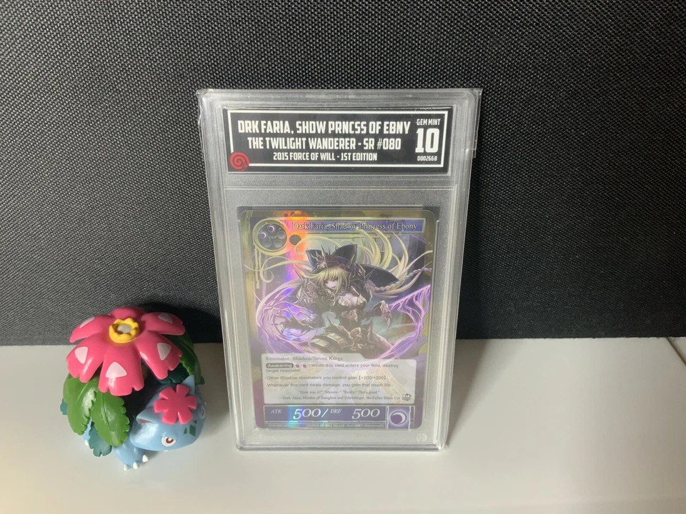 TCCG 10 PSA 10 (eq) Dark Faria, Shadow Princess of Ebony - TTW-080 - GEM MINT - Image 1 of 1