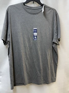 3XL GEORGE Gray Cotton Blend Moisture Wicking Short Sleeve Tee T Shirt Men 3XL - Picture 1 of 4