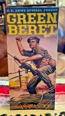 Green Beret U.S. Army Aurora Model Kit Reproduction Box Top Tabletop Standee - Image 1 of 2