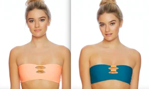 Nwt Basta Surf Adros Bandeau Gummizug Wendbar Bikini Badeanzug Top Damen S - Picture 1 of 10