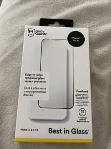BodyGuardz Pure 2 Edge Tempered Glass Screen Protector for Apple iPhone 11/XR - - Photo 1 sur 2