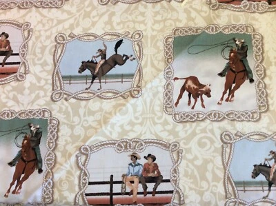 MICHAEL MILLER- COWBOY UP #CX6753- CREAM-D-- 1 3/4 YARD - Imagem 1 de 4