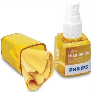 Nettoyant d'écran parfumé Philips avec arôme camomille et caillot de microfibre sans peluches - Photo 1/1