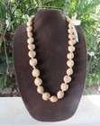 NEW Light Blonde Authentic Kukui Nut Lei Necklace - Luau Hula Wedding Graduation