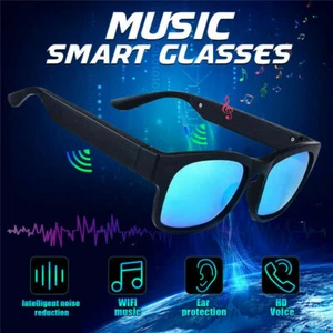 Polarized Smart Bluetooth Stereo Speaker Sunglasses Glasses Earphones Headset - Picture 1 of 17