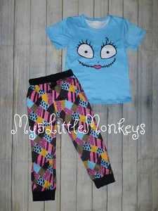 NEW Boutique Sally Nightmare Before Christmas Girls Halloween Outfit Set - Picture 1 of 3