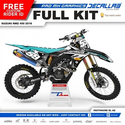 Calcomanías gráficas Suzuki RMZ 450 2018 MX calcomanías calcomanías calcomanías Foto 1 de 4
