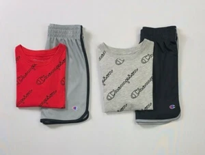 Boy's Champion 2 Piece Shirt Mesh Shorts Outfit Set Size 5 - Picture 1 of 3