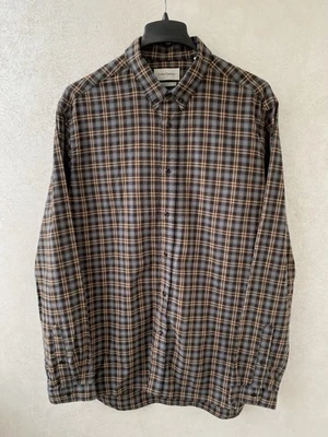 Oliver Spencer Men’s Large 16 Checkered Long Sleeve Organic Cotton Shirt - image 1 of 4