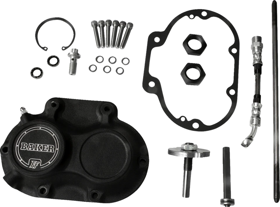 Боковая крышка коробки передач BAKER DRIVETRAIN — гидравлическая — подходит для M8 — черная - Изображение 1 из 1